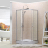 Frameless Curved Glass Universal Sliding Shower Enclosures